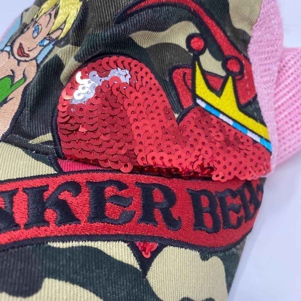 Women’s Tinkerbell Disney Pink Trucker Hat - Picture 3 of 10